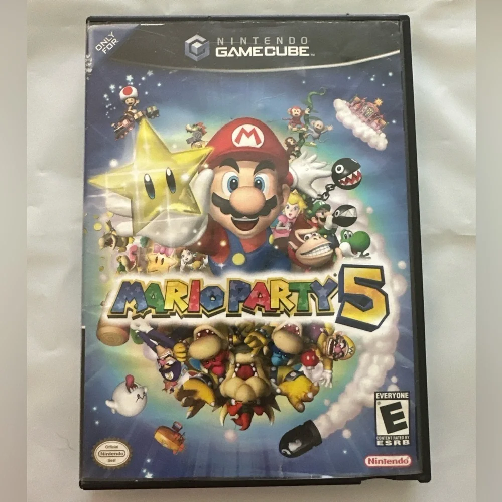 Nintendo GameCube Mario Party 5 case, booklet, and disc